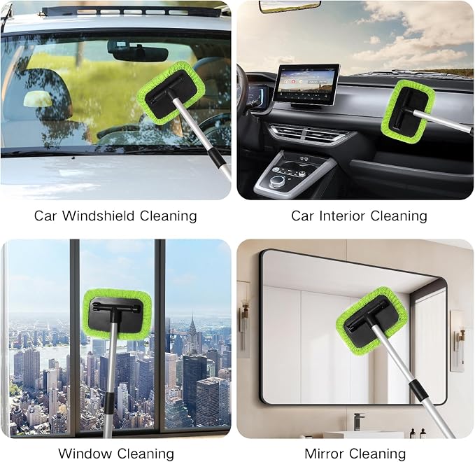 Qydipclin 11pcs Windshield Cleaner Tool, Car Window Cleaning Wash Kit - Image 4