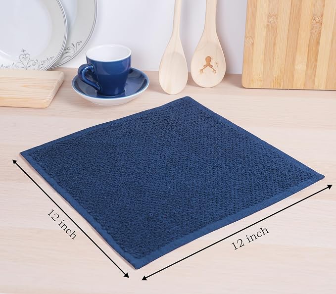 AMOUR INFINI Cotton Kitchen Dish Cloths Set of 8 – Highly Absorbent, Super Soft - Image 2