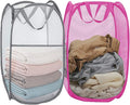 2Pcs Pop Up Laundry Hampers for Cruise Foldable Mesh Laundry Basket by Aplter