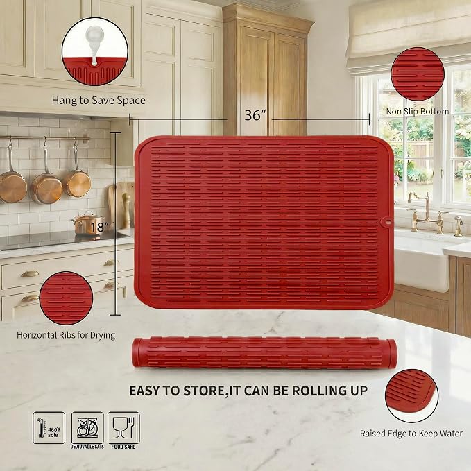 MicoYang Silicone Dish Drying Mat - Image 2