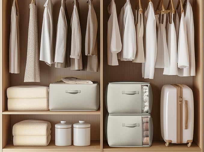 6 Pack Canvas Comforter Storage Bags - Image 7