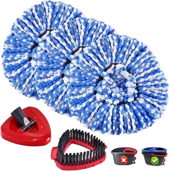Mop Heads Replacements for Ocedar, Spin Mop Replacement for O-Cedar RinseClean by Uoiispet