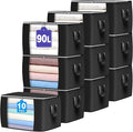90L Large Storage Bags, 10 Pack Clothes Storage Bins Closet Organizers | by BuddingJoy-BuildaJoyfulLifeforYou