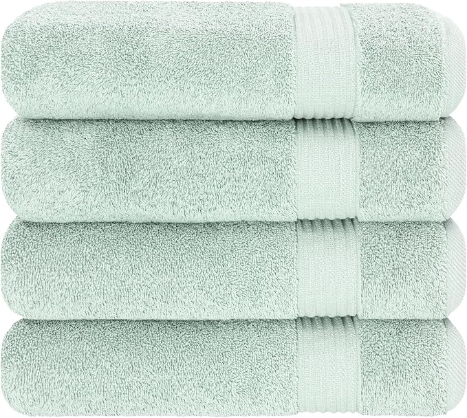 Cotton Paradise 100% Cotton Turkish Towel Set, Soft Absorbent Quick Dry - Image 6