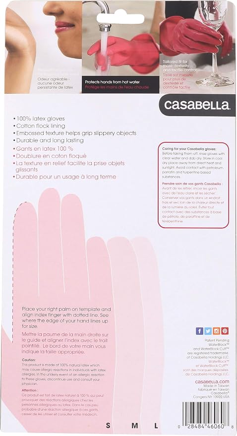 Casabella 46060 Premium Waterblock Gloves - Image 2