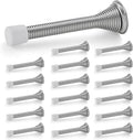 Ravinte Door Stoppers, 18 Pack Satin Nickel Spring Door Stops | Stoppers by Ravinte