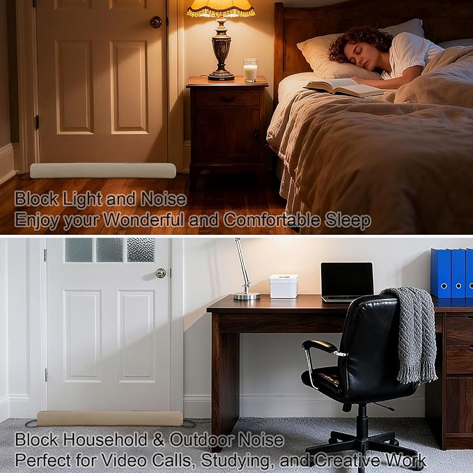 32 Inch Door Draft Stopper, Blocks Hot Cold Air - Image 3