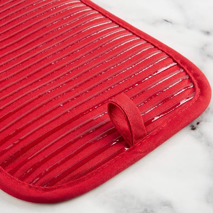KITCHENAID Quilted Cotton Terry Cloth Oven Mitt, Pot Holder, Kitchen Towel - Image 6