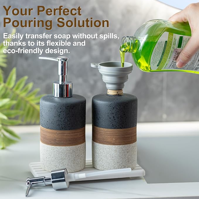 Ceramic Dish Soap Dispensers Set of 2 - Image 2