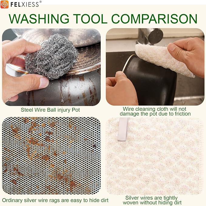 White Microfiber Scrubbing Pads, Non-Scratch - Image 4