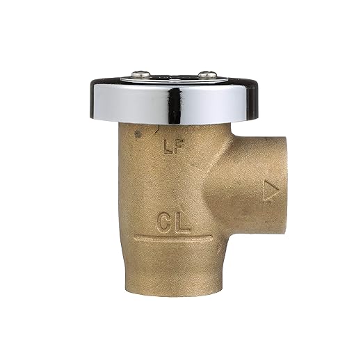 Watts LF288A Series 3/4" Lead-Free Brass Anti-Siphon Vacuum Breaker Backflow Preventer, Female NPT Inlet and Outlet, Silicone Disc Seat, Chrome Hood, Low-Flow Applications
