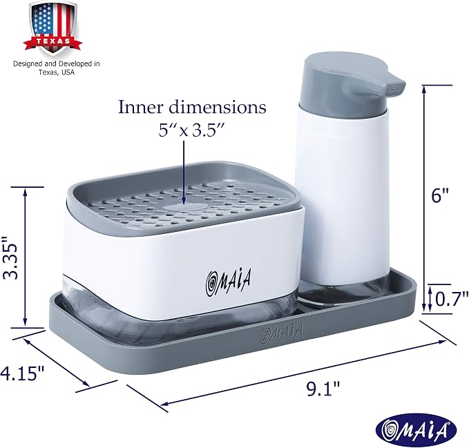 OMAIA 4-in-1 Dish Soap Dispenser Set - Image 5