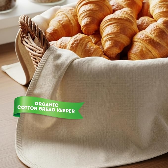 WHITEWRAP Flour Sack Towels for Bread Dough Proofing – Unbleached, Thick - Image 6