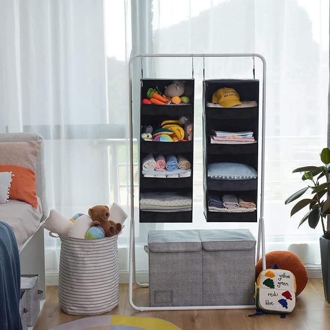 GRANNY SAYS 4-Shelf Hanging Closet Organizer, Foldable Storage, No-Sag Support - Image 4