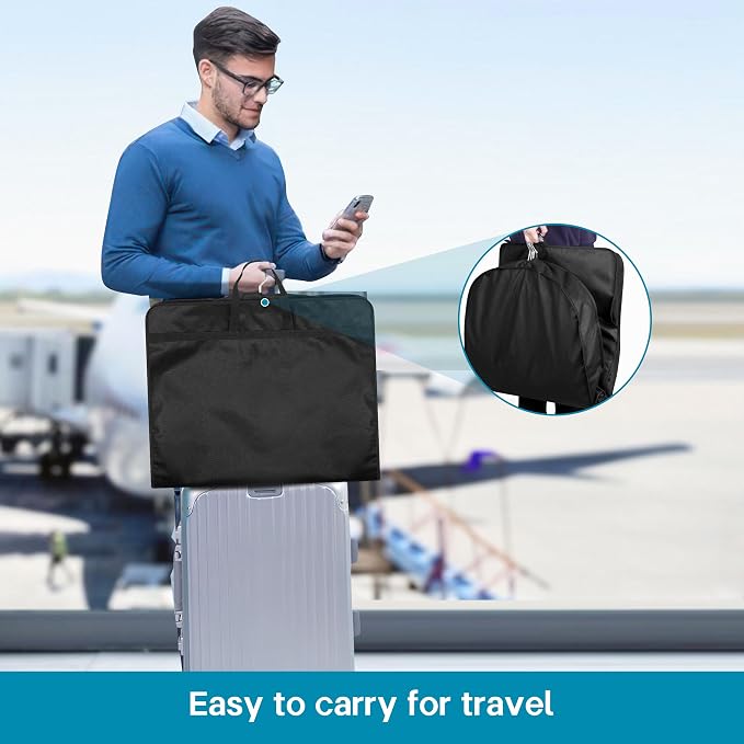 KIMBORA 43" Garment Bag for Travel, Gusseted Suit Bags for Men - Image 2