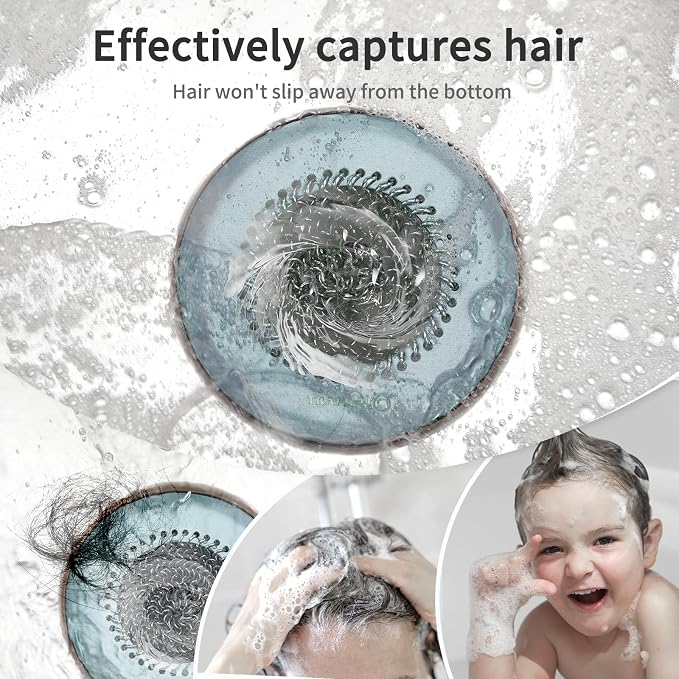 TRAPMATE Reversible Bathtub Drain Hair Catcher, Prevent Clogging Shower Drain - Image 3
