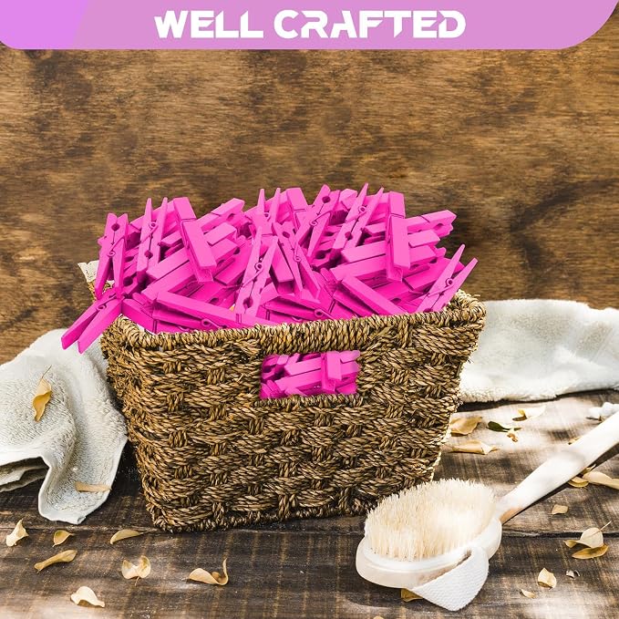 100 Pcs Wooden Clothespins - Image 4