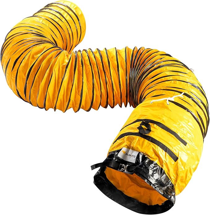 MOUNTO 25FT PVC Flexible Duct Hosing for Exhaust Fan (18inch)