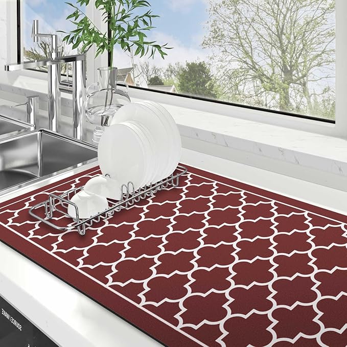 Dish Drying Mat Absorbent Dish Drying Mats by WiseLife