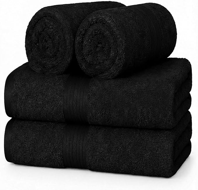 100% Cotton Hand Towels 18x28 Inches, 600 GSM, Soft & Absorbent by AmpleDecor