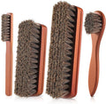 4 Pcs Shoe Brush, Boot Brush, Horse Hair Brush by Unknown