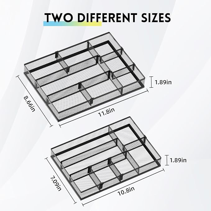 SUPEASY 2 Pack Desk Drawer Organizer - Image 2