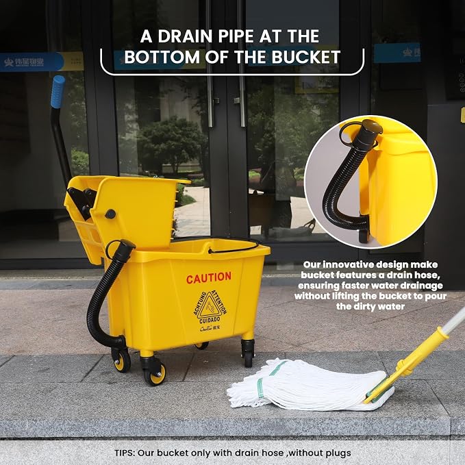 35Qt Commercial Mop Bucket - Image 6
