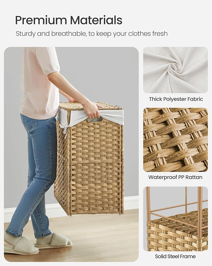 SONGMICS Rolling Laundry Hamper - Image 8