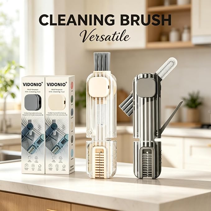 2Pcs 4 in 1 Cup Lid Gap Cleaning Brush Set, Kitchen Gadgets - Image 9