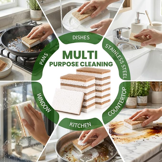 Metflavor Kitchen Sponges, Natural Sponge - Image 8
