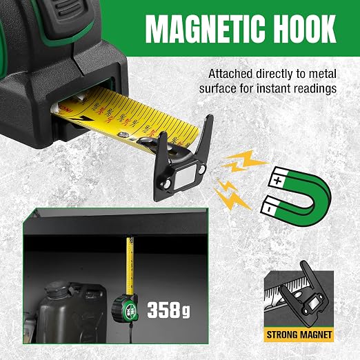 SK 16FT Tape Measure with Magnetic Hook and Self-Locking Mechanism - Image 5