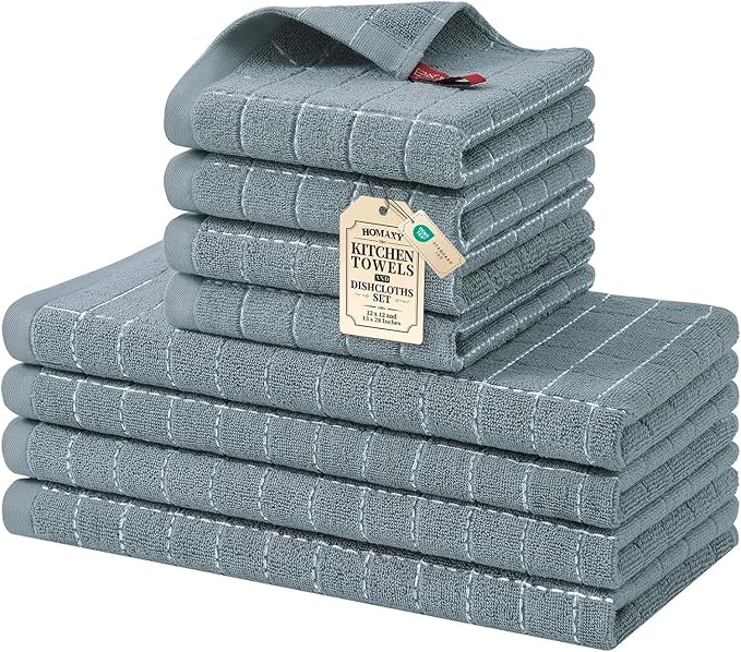 Homaxy Kitchen Towels and Dishcloths Set by Homaxy
