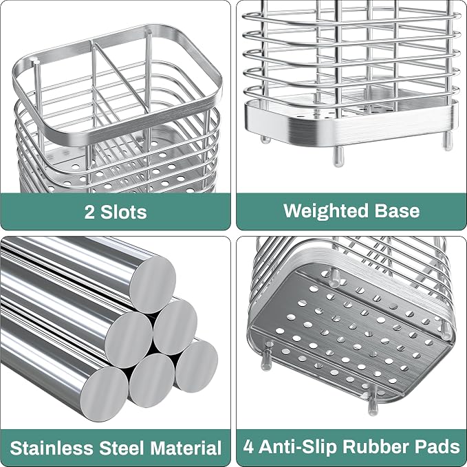 Stainless Steel Electric Toothbrush Holder - Image 5