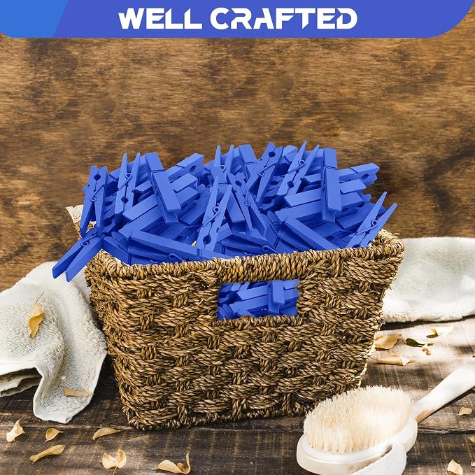 100 Pcs Blue Clothes pins - Image 5