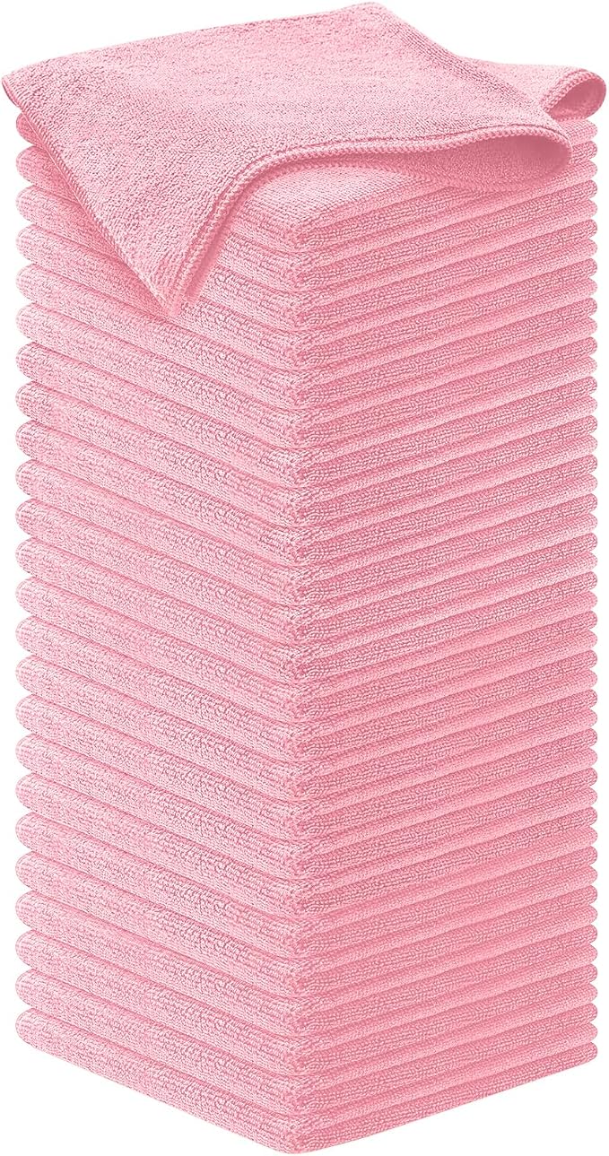 USANOOKS Microfiber Cleaning Cloth Light Pink by USANOOKS