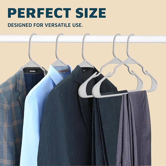 Lifemaster Plastic Clothes Hangers – Heavy Duty Hanger Set, - Image 10