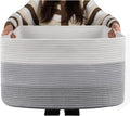 OIAHOMY Blanket Basket Laundry Basket Dog Toy Basket 75L Gradient Grey by MasterofSpaceOptimization