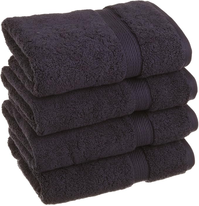 SUPERIOR Egyptian Cotton Plush & Absorbent, Hand Towel Set of 4, Soft Luxury by SUPERIOR