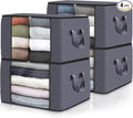 4 Pack Storage Bags for Clothes Blanket Storage Bins by Fabtotes