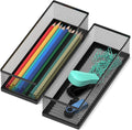 2 Pack Drawer Organizer for Desk, Small Office Supplies Pen Pencil holder by ITAYVAN