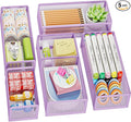 Marbrasse 5 Pack Desk Drawer Organizer Set, Mesh Drawer Storage Trays by Marbrasse