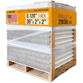 36" x 2" x 2" Reinforced Cardboard Edge Protectors, White (Pallet of 2938) – 0.12" Thick Medium-Duty Cardboard Corner Protectors for Shipping – American Quality V-Board Pallet Edge Guard
