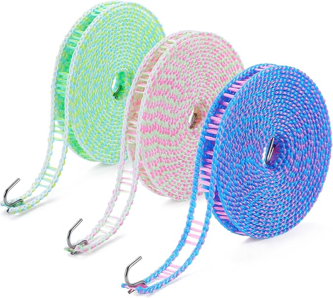 3-Pack Windproof Clothesline by HISAFA