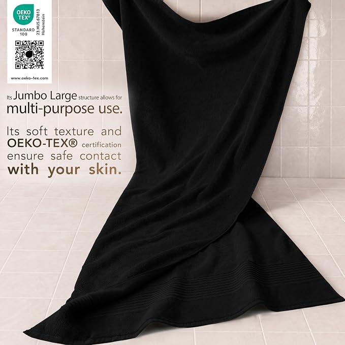 Cotton Paradise 100% Cotton Turkish Towel Set, Soft Absorbent Quick Dry - Image 3
