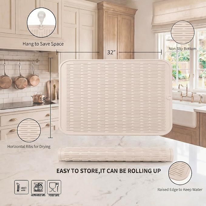 MicoYang Silicone Dish Drying Mat - Image 2