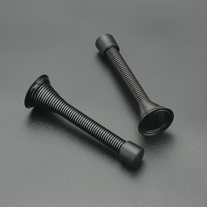 Ravinte Door Stoppers, 30 Pack Black Spring Door Stops - Image 2