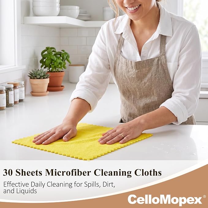 30 Pack Microfiber Cleaning Cloths, Dish Towels - Image 2