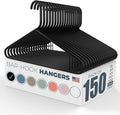 Plastic Hangers 100+ Pack – Made in the USA – 6lb Capacity Standard Clothes by NeatiesHangers