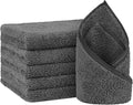 Orighty 6-Pack Grey Hand Towels, 16x28 inch Microfiber Gym Towels | Quick by AllRightinOrighty