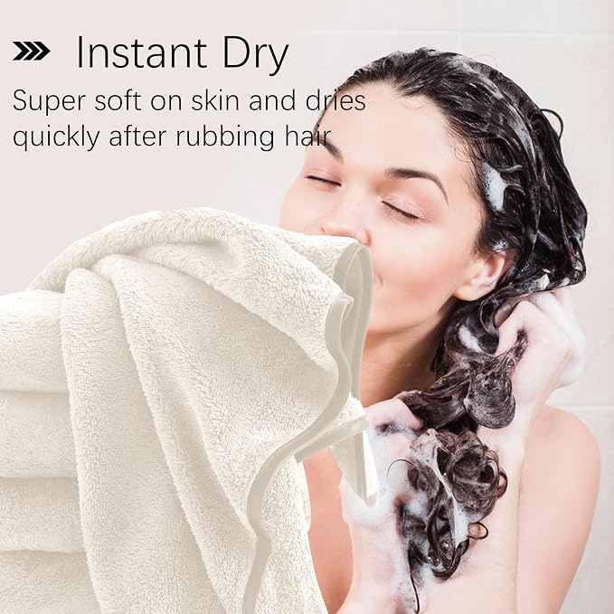 Cosy Family 6 Pack Ultra Soft Microfiber Absorbent Hand Towel, Silk Hemming - Image 5